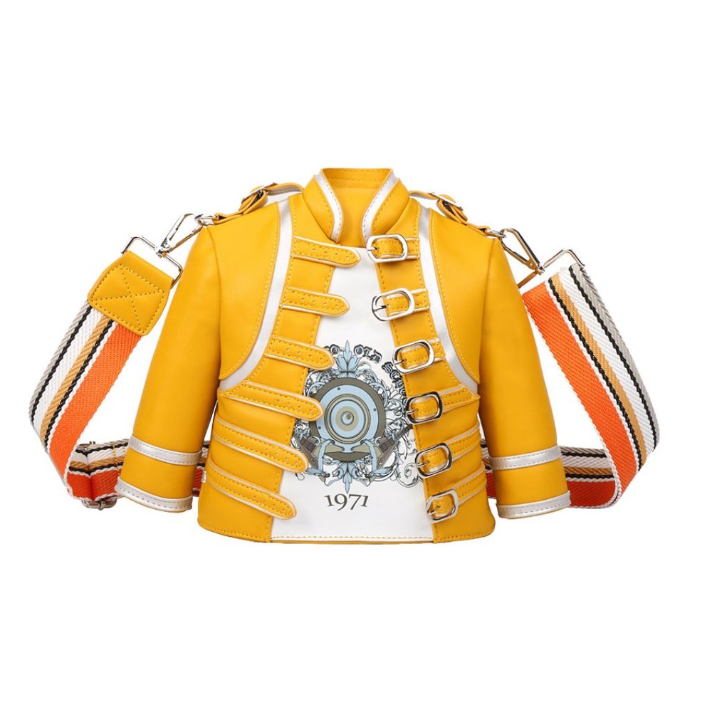 Yellow Moto Jacket Handbag
